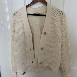 Everlane White Cardgian